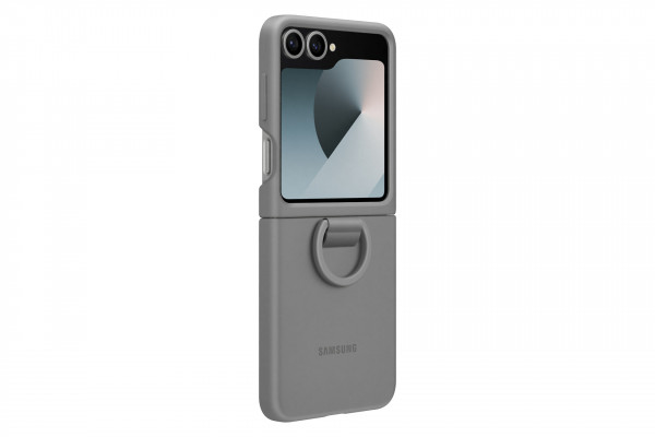 Samsung Silicone Case with Ring, Gray