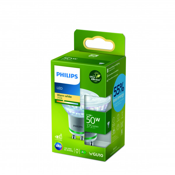 Philips Classic LED-A-Label Lampe 50W GU10 warmweiß non-dim