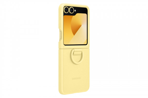 Samsung Silicone Case with Ring, Yellow