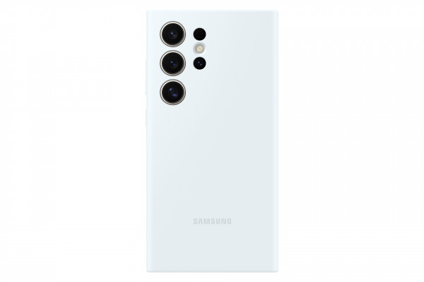 Samsung Silicone Case, White + Displayschutz