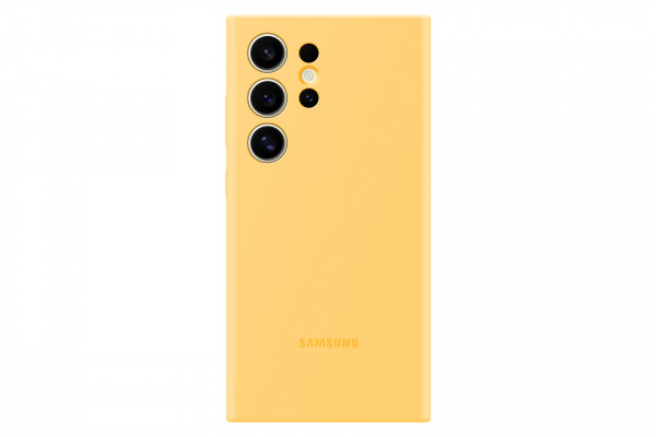 Samsung Silicone Case, Yellow + Displayschutz