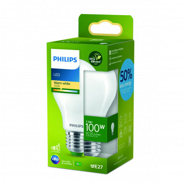 Philips Classic LED-A-Label Lampe 100W E27 matt warmweiß non-dim